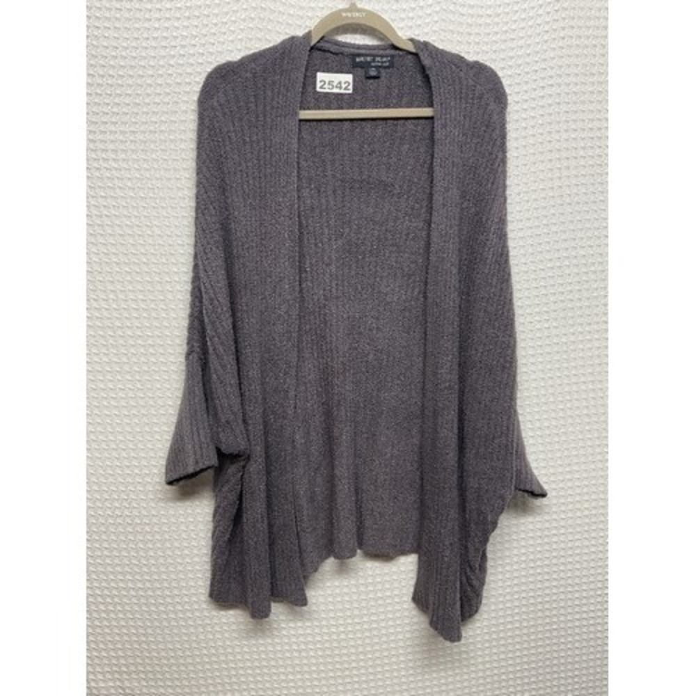 Barefoot Dreams Ribbed Dolman Sleeve Open Front Cardigan Women L/XL China